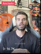 Captura real del vídeo en TikTok con 16.7K reproducciones visibles